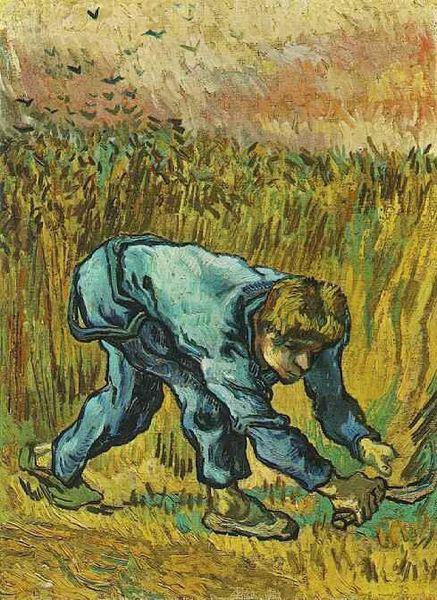 Vincent Van Gogh Reaper with Sickle Spain oil painting art